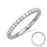 14 KT Rounds Shape White Gold Matching Band