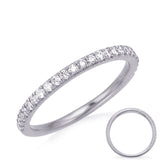 14 KT Rounds Shape White Gold Wedding Band