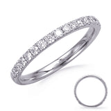 14 KT Rounds Shape White Gold Diamond Matching Band