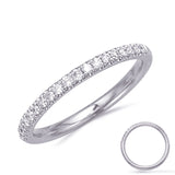 14 KT Rounds Shape White Gold Wedding Band