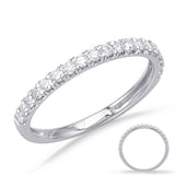 14 KT Rounds Shape White Gold Matching Band