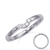 14 KT Rounds Shape White Gold Wedding Band