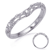14 KT Rounds Shape White Gold Wedding Band
