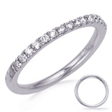 14 KT Rounds Shape White Gold Diamond Wedding Band