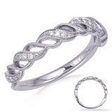 14 KT Rounds Shape White Gold Matching Band