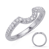 14 KT Rounds Shape White Gold Wedding Band