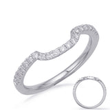 14 KT Rounds Shape White Gold Matching Band