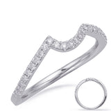 14 KT Rounds Shape White Gold Wedding Band