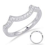 14 KT Rounds Shape White Gold Matching Band