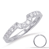14 KT Rounds Shape White Gold Matching Band