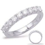 14 KT Rounds Shape White Gold Matching Band