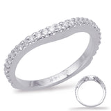 14 KT Rounds Shape White Gold Matching Band