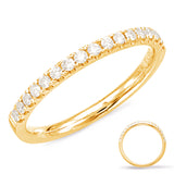 14 KT Rounds Shape Yellow Gold Matching Band