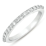 14 KT Rounds Shape White Gold Matching Band