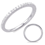 14 KT Rounds Shape White Gold Matching Band