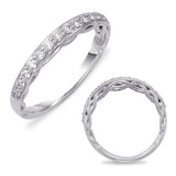 14 KT Rounds Shape White Gold Wedding Band