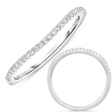 14 KT Rounds Shape White Gold Wedding Band