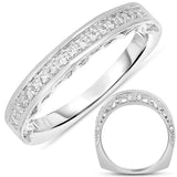 14 KT Rounds Shape White Gold Wedding Band