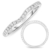 14 KT Rounds Shape White Gold Wedding Band