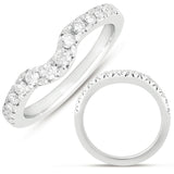 14 KT Rounds Shape White Gold Wedding Band