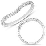 14 KT Rounds Shape White Gold Matching Band