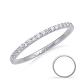 14 KT Rounds Shape White Gold Eternity Band