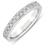 14 KT Rounds Shape White Gold Matching Band