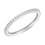 14 KT Rounds Shape White Gold Matching Band