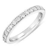 14 KT Rounds Shape White Gold Matching Band