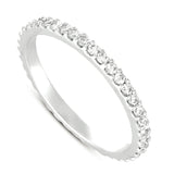14 KT Rounds Shape White Gold Eternity Band