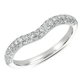 14 KT Rounds Shape Pave Curved Band