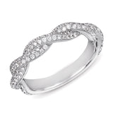 14 KT Rounds Shape White Gold Matching Band