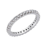 14 KT Rounds Shape White Gold Eternity Band