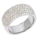 14 KT Rounds Shape White Gold Diamond Pave Band