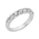 14 KT Rounds Shape White Gold Diamond Band