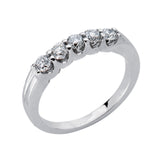 14 KT Rounds Shape Diamond Band Five Stone