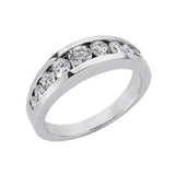 14 KT Rounds Shape White Gold Matching Band