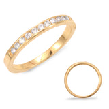 14 KT Rounds Shape Channel Set Diamond Band