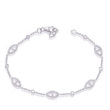 14 KT Rounds Shape White Gold Diamond Bracelet