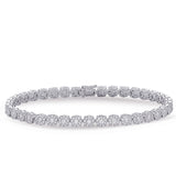 14 KT Rounds Shape White Gold Diamond Bracelet