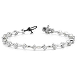 14 KT Rounds Shape White Gold Diamond Bracelet