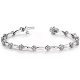 14 KT Rounds Shape White Gold Designer Diamond Bracelet