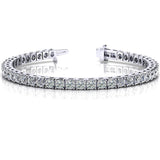 14 KT Rounds Shape Four Prong Tennis Bracelet