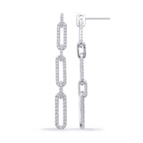 14 KT Rounds Shape White Gold Diamond Earring