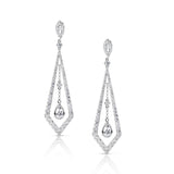 14 KT Rounds Shape White Gold Diamond Earring