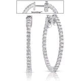 14 KT Rounds Shape 1.25 Inch Securehinge Hoop Earring