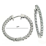14 KT Rounds Shape Diamond Hoop Earring