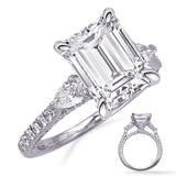 14 KT Pear Shape Shape White Gold Engagement Ring