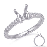 14 KT Rounds Shape White Gold Engagement Ring