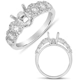 14 KT Rounds Shape White Gold Semi Mounting